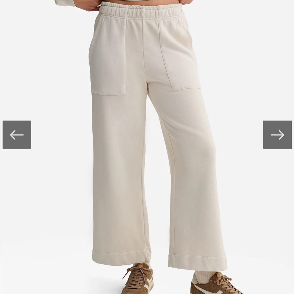 MATE The Label Organic Fleece Wide Leg Pants